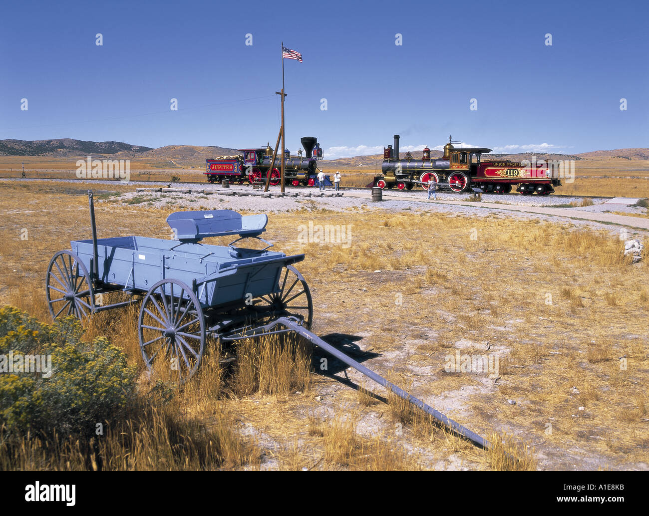 Golden Spike National Historic Site in Utah, USA Stock Photo