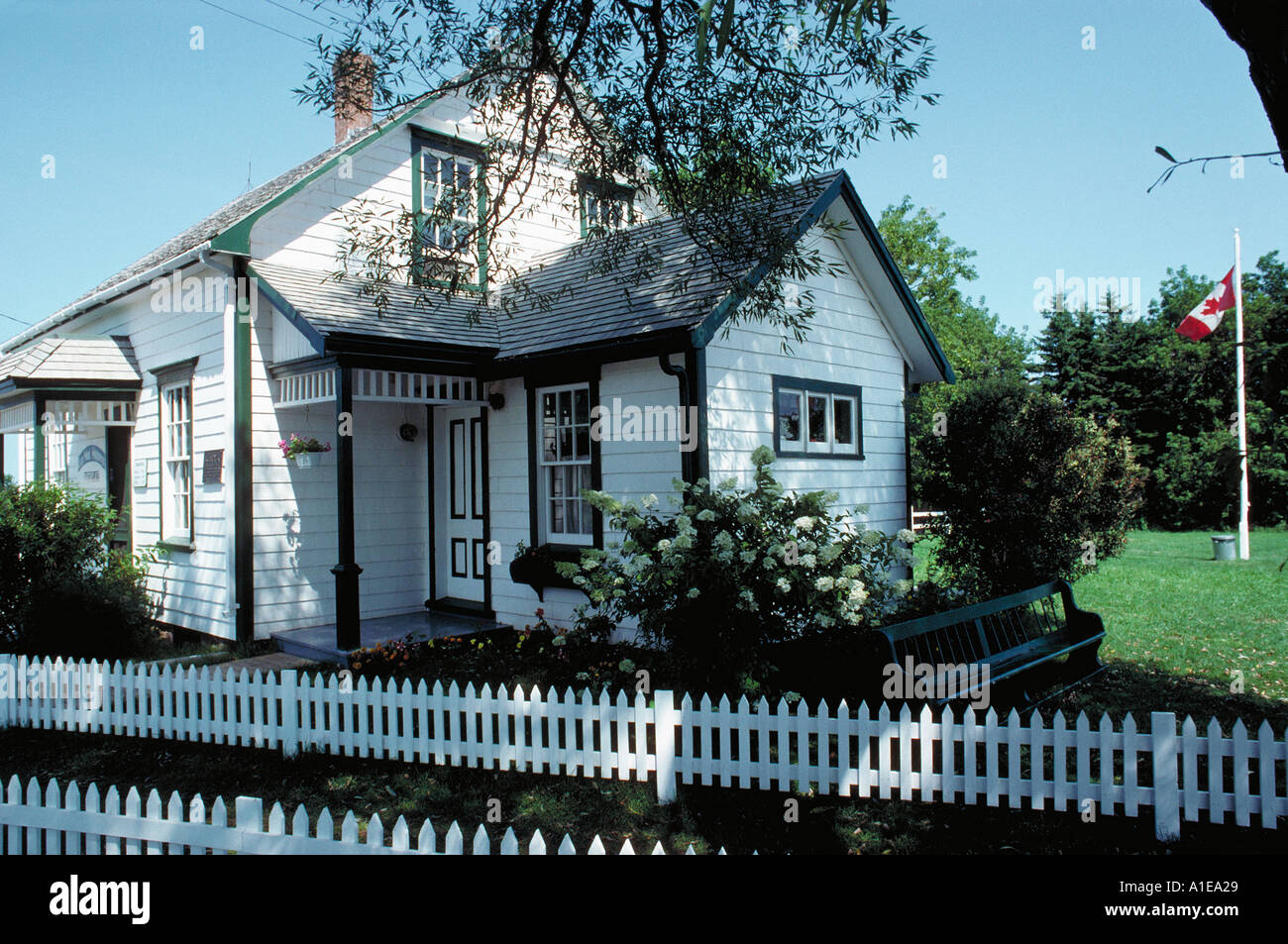 Lucy Maud Montgomery home PEI extensive collection of PEI images available  Stock Photo