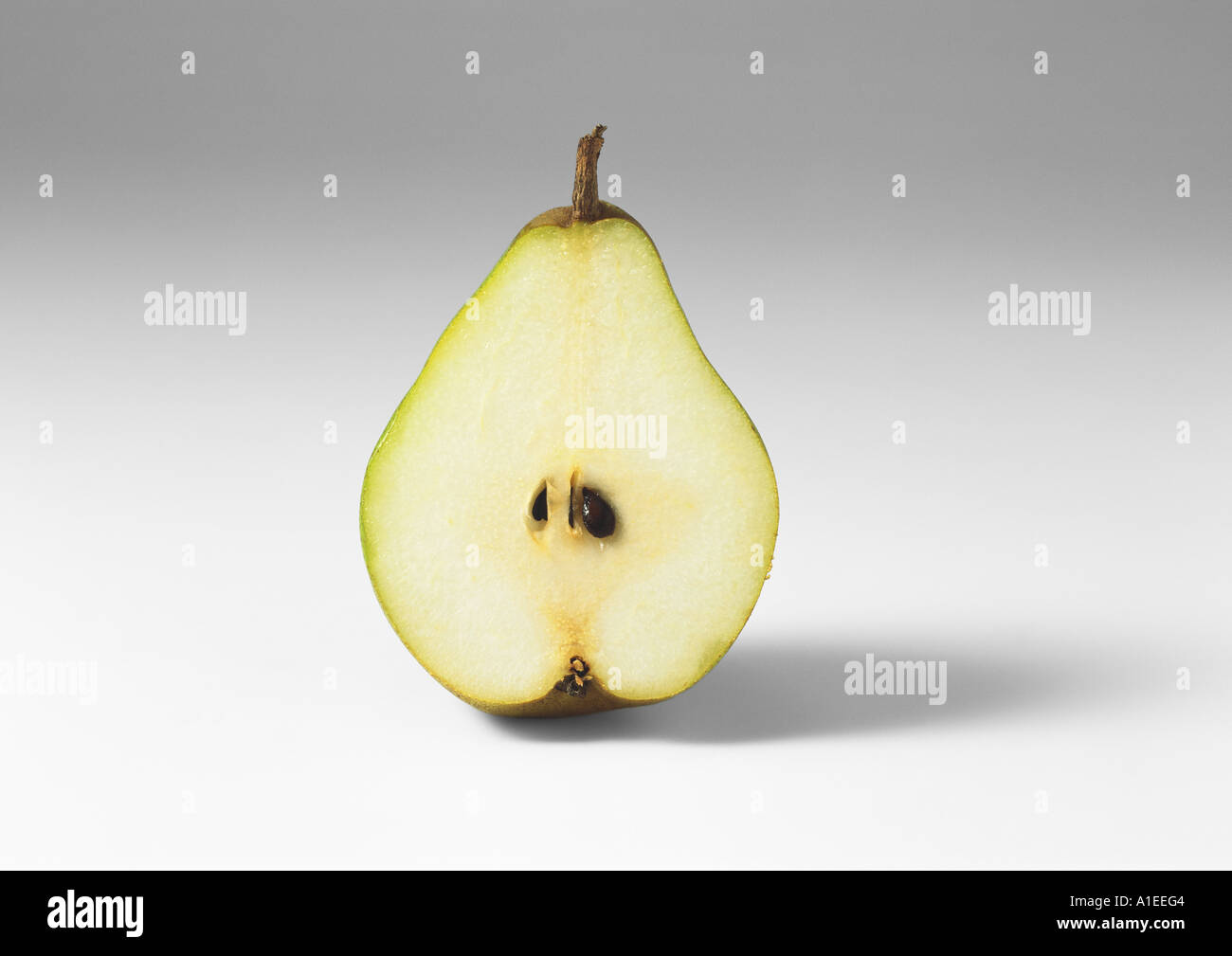Half a pear Stock Photo