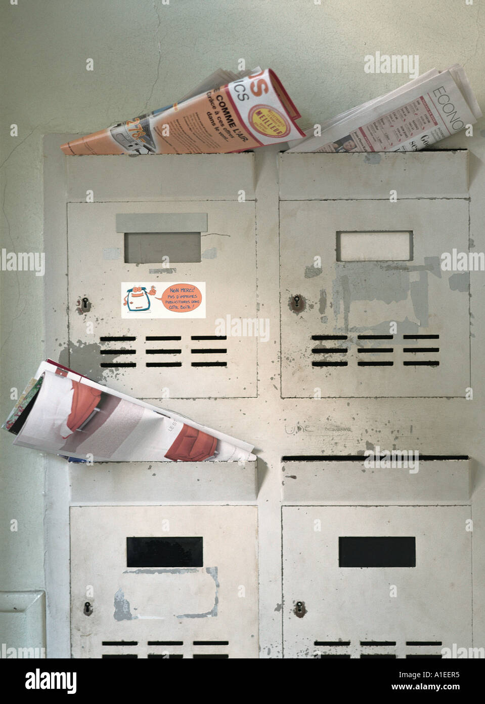 Mailboxes for apartment buildings hires stock photography and images