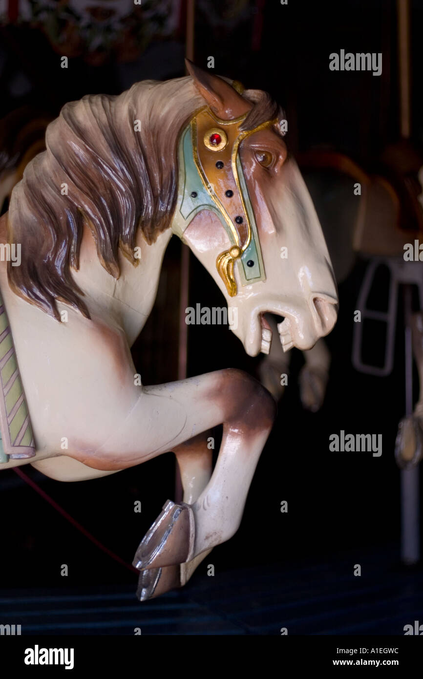 Wooden carousel hi-res stock photography and images - Alamy