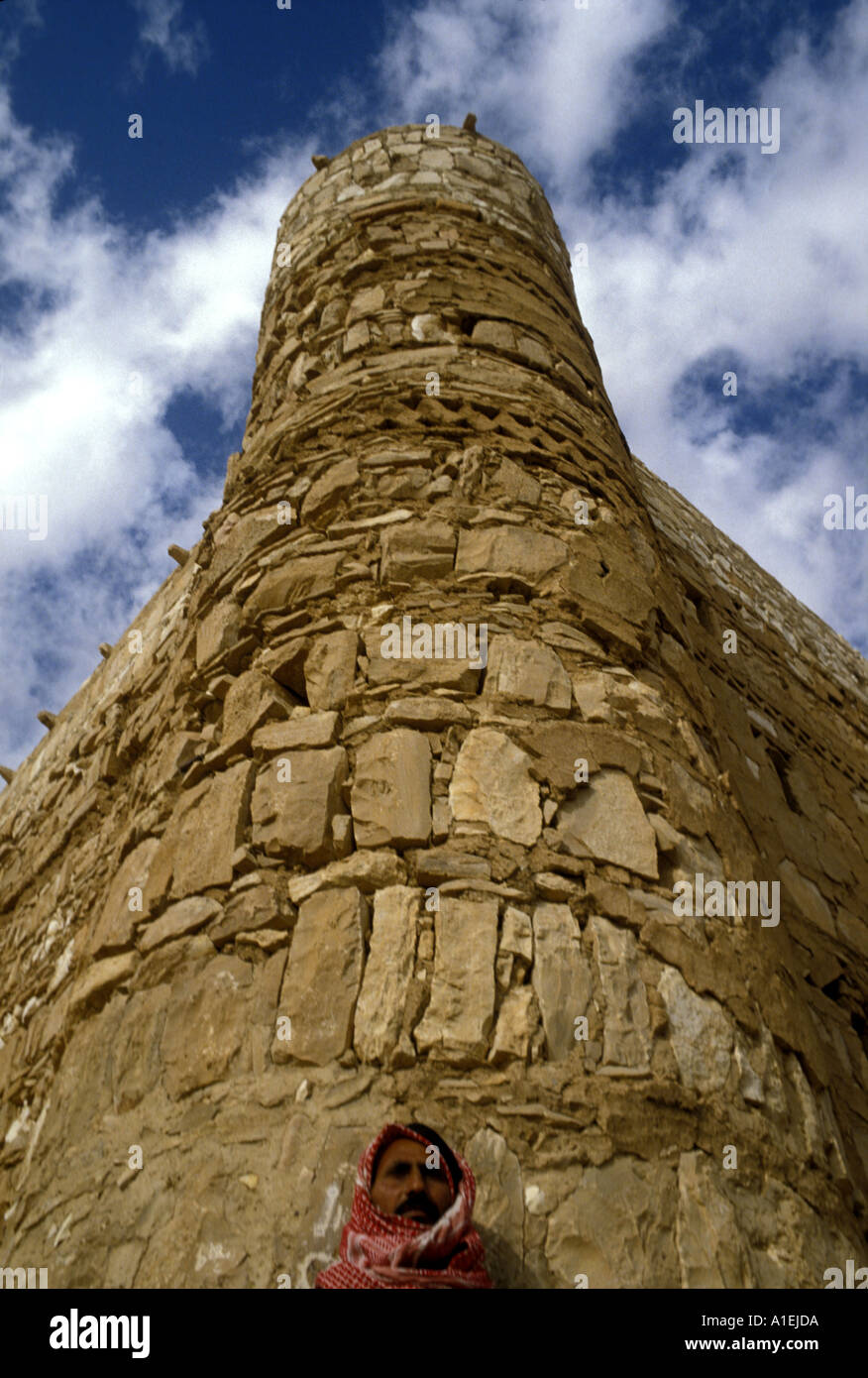 Qasr Kharranah desert fortress in Jordan Stock Photo