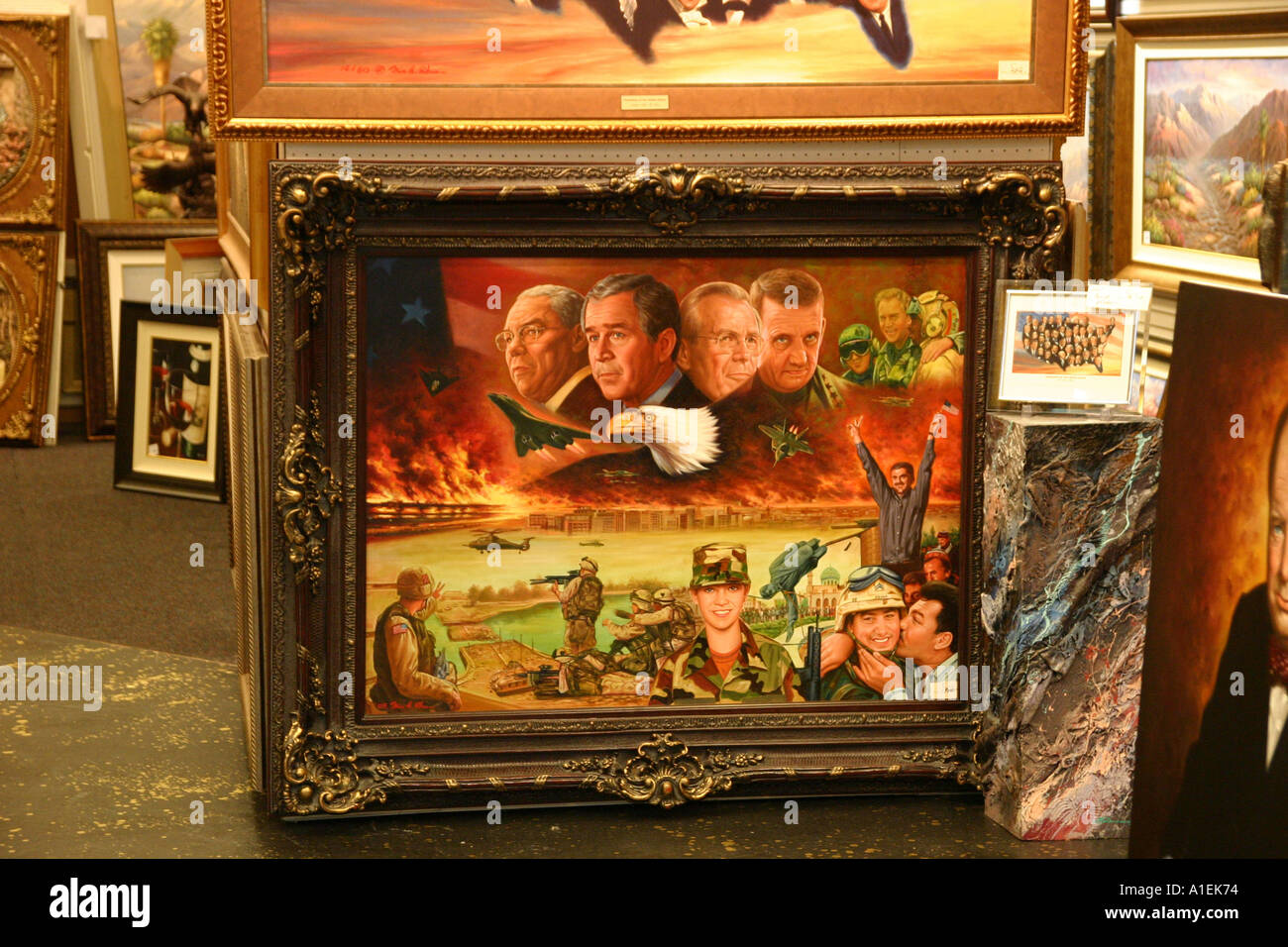 Operation Iraqi Freedom Painting Stock Photo
