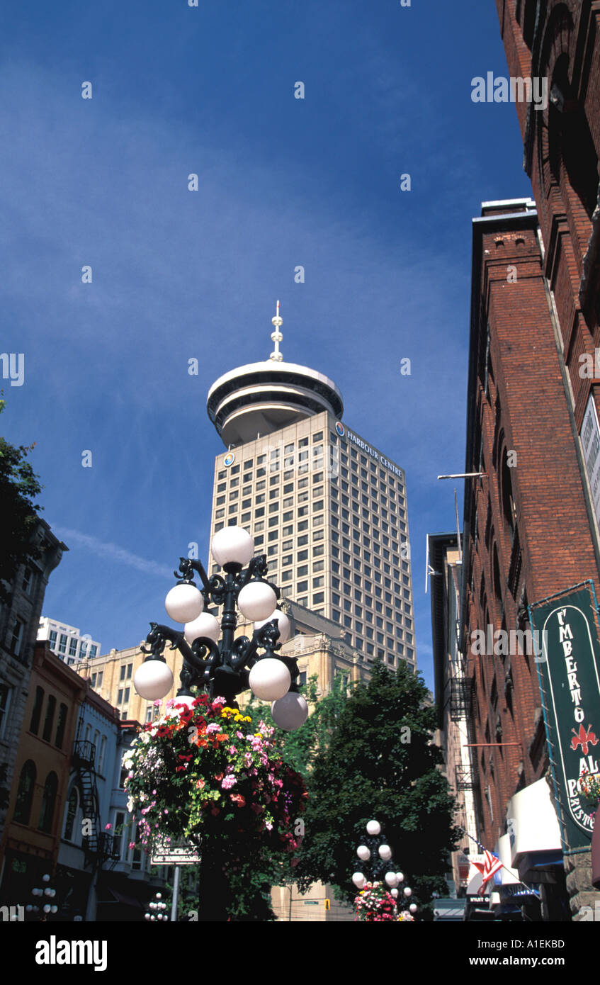 Vancouver Canada Gastown and Harbour Tower Stock Photo