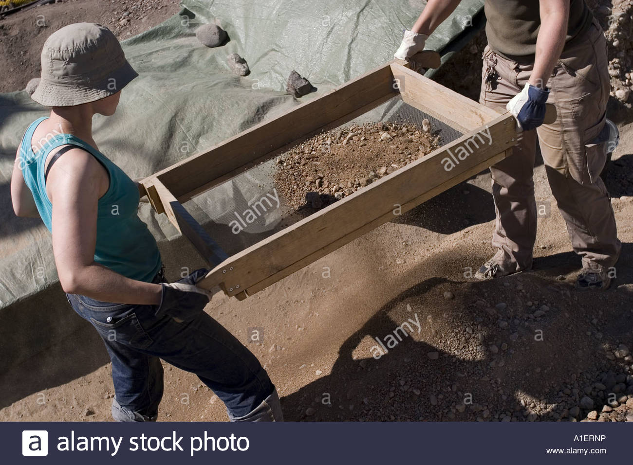 Sifting Sand High Resolution Stock Photography and Images Alamy