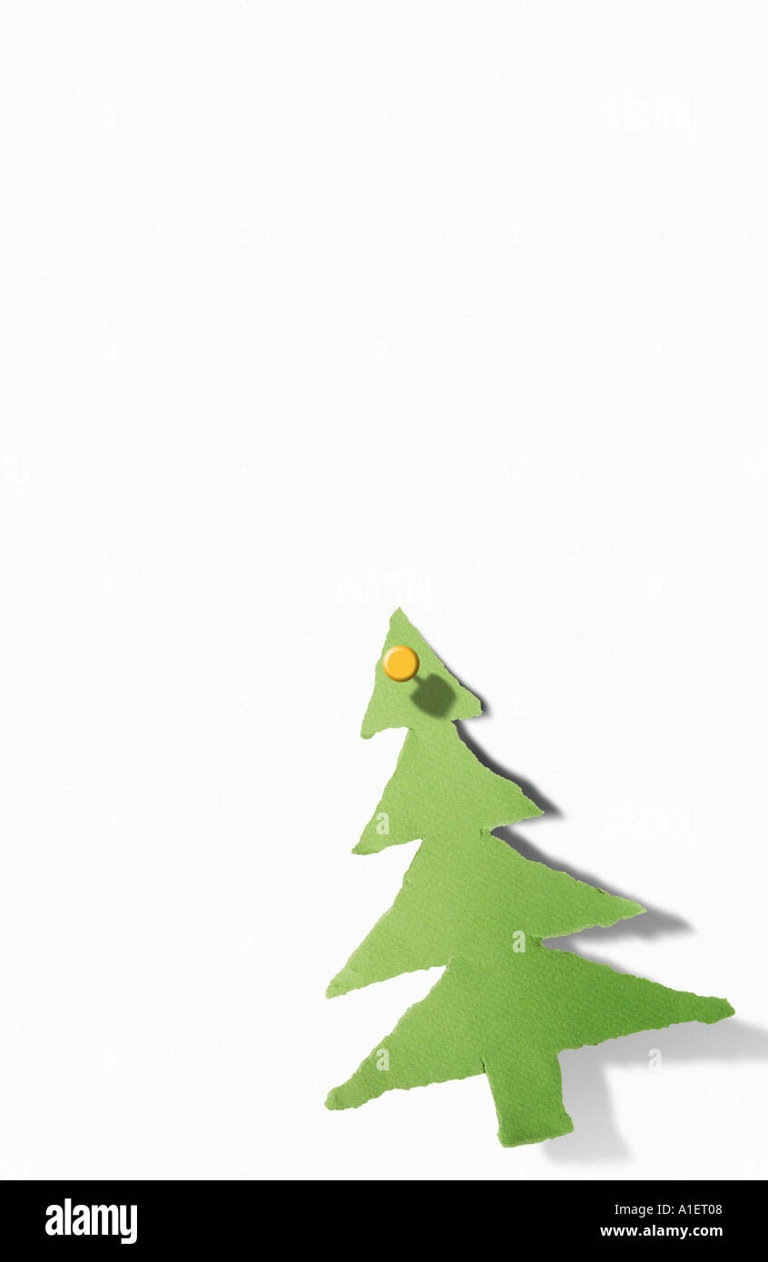 Christmas tree paper cut out Stock Photo Alamy
