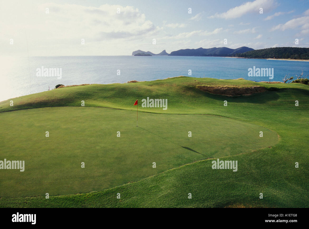 Lord Howe Island golf course, Lord Howe Island, NSW, Australia Stock