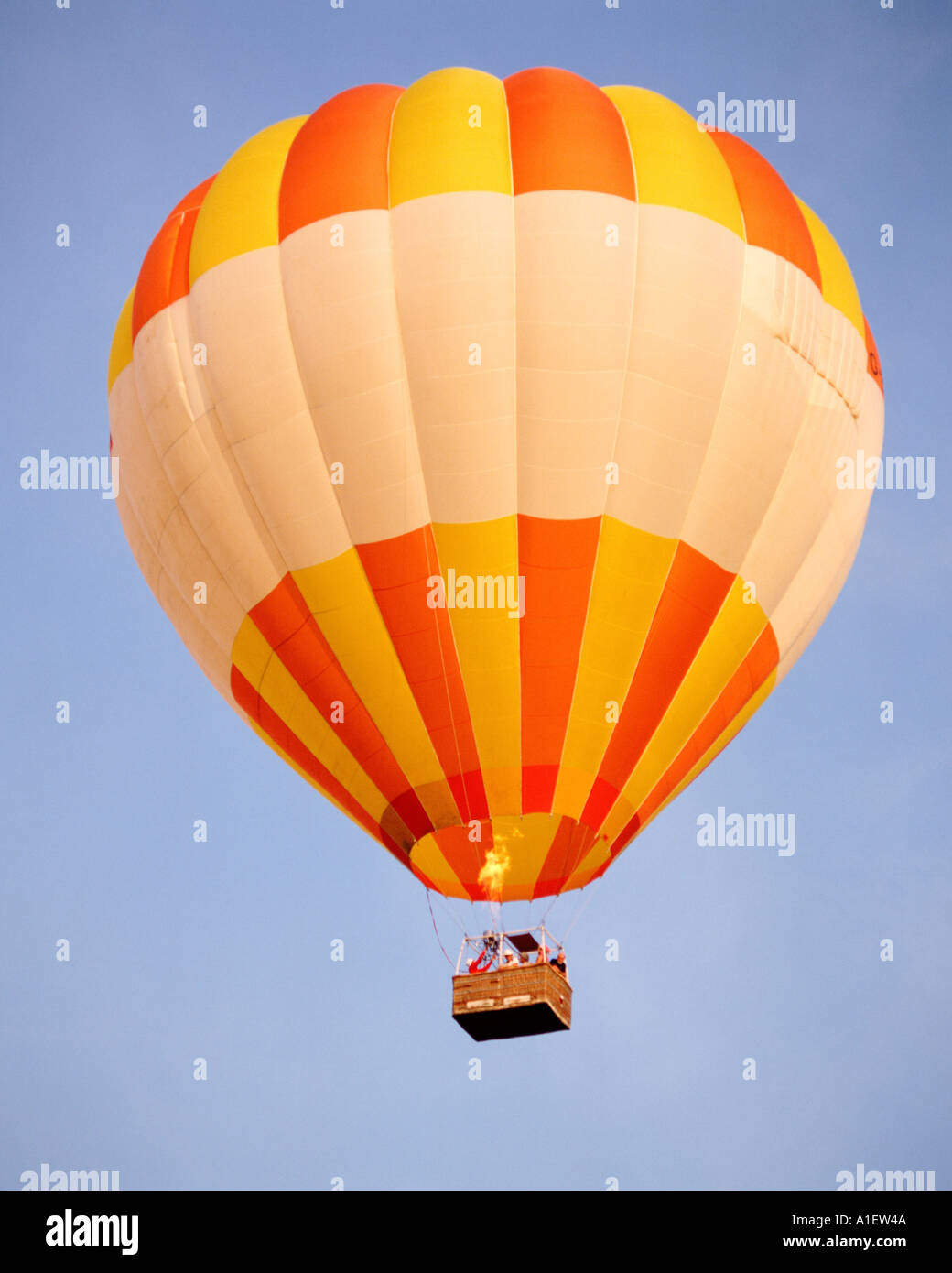 Colourful hot-air balloon Stock Photo