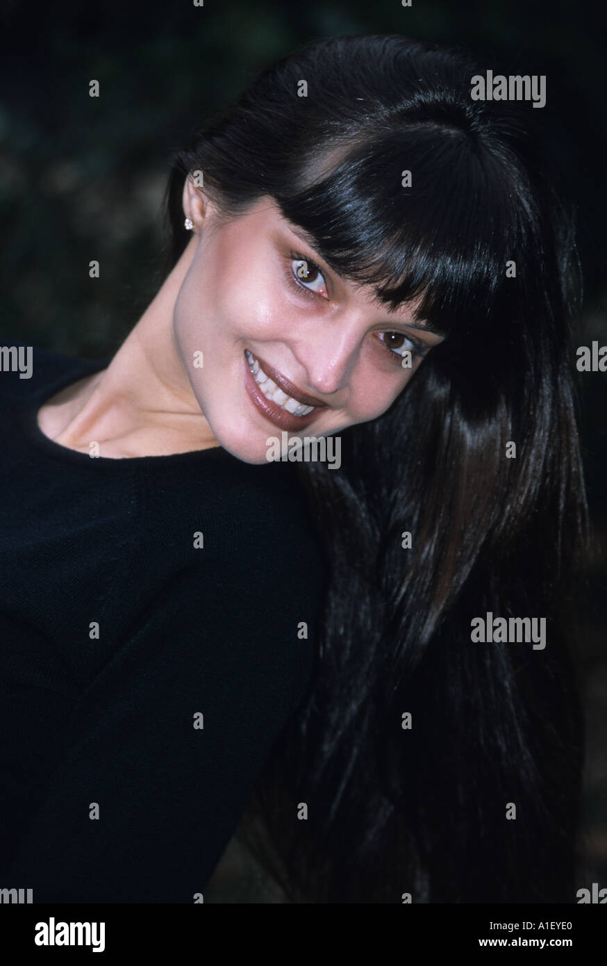 Portrait of a Sexy Young Italian Woman Model Released Stock Photo - Alamy