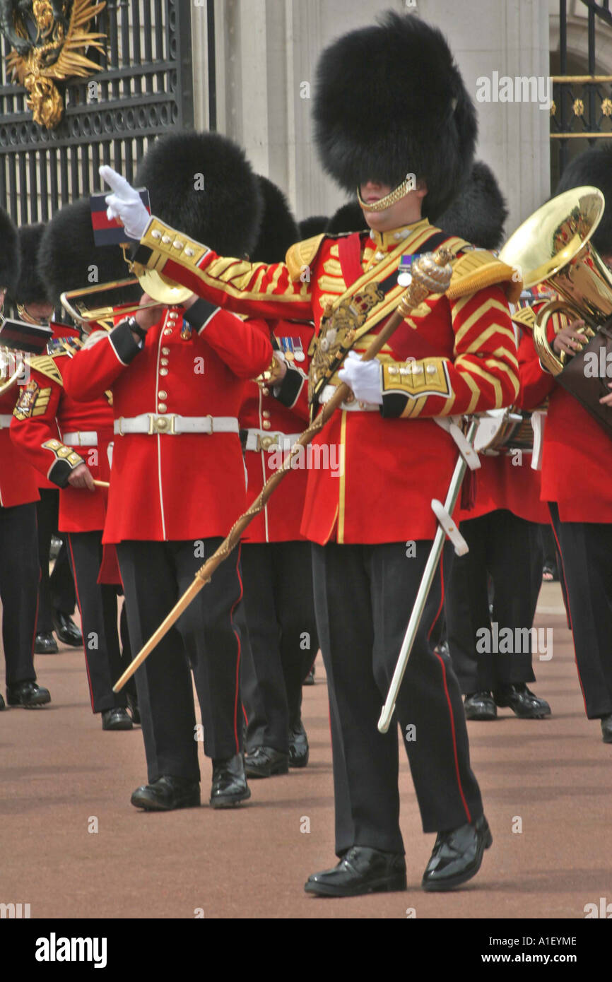 Changing of the Guard Ceremony Outside Buckingham Palace Stock Photo