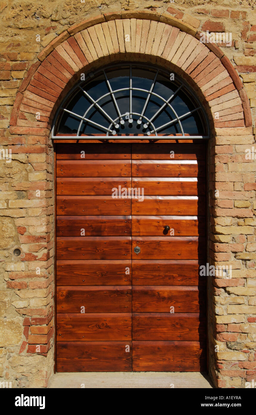 Wooden door Front door Stock Photo
