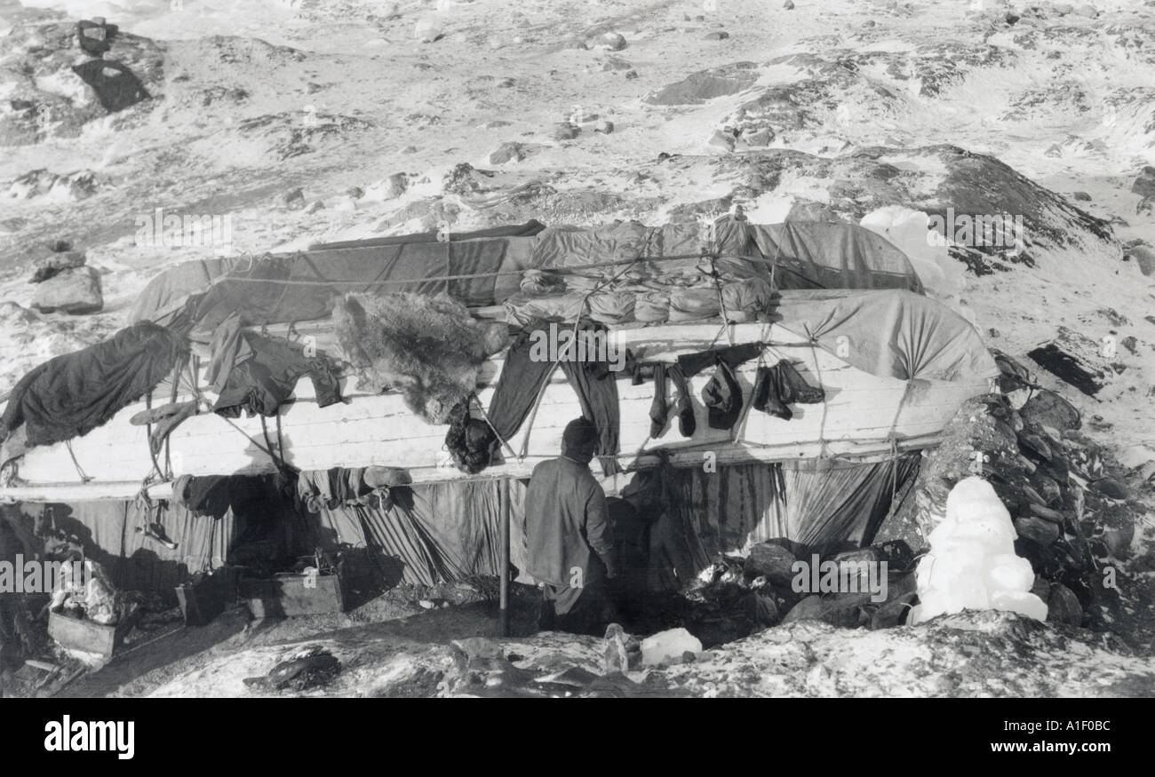 Hut on Elephant Island is made out of the two remaining boats Starcomb ...