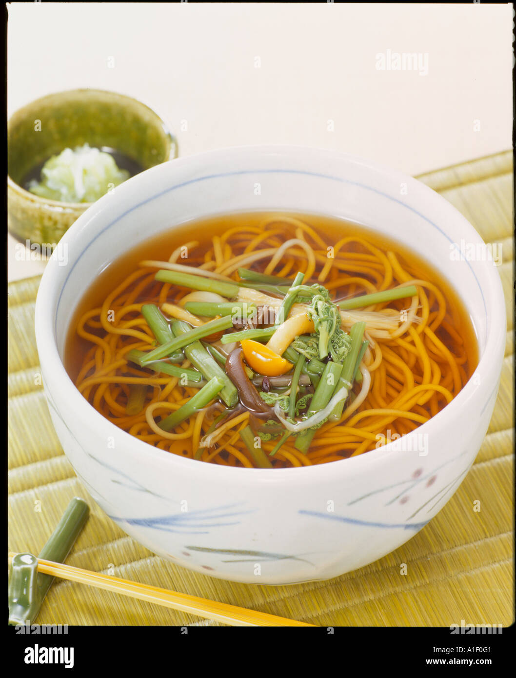 Soba Japanese Noodle Stock Photo - Alamy