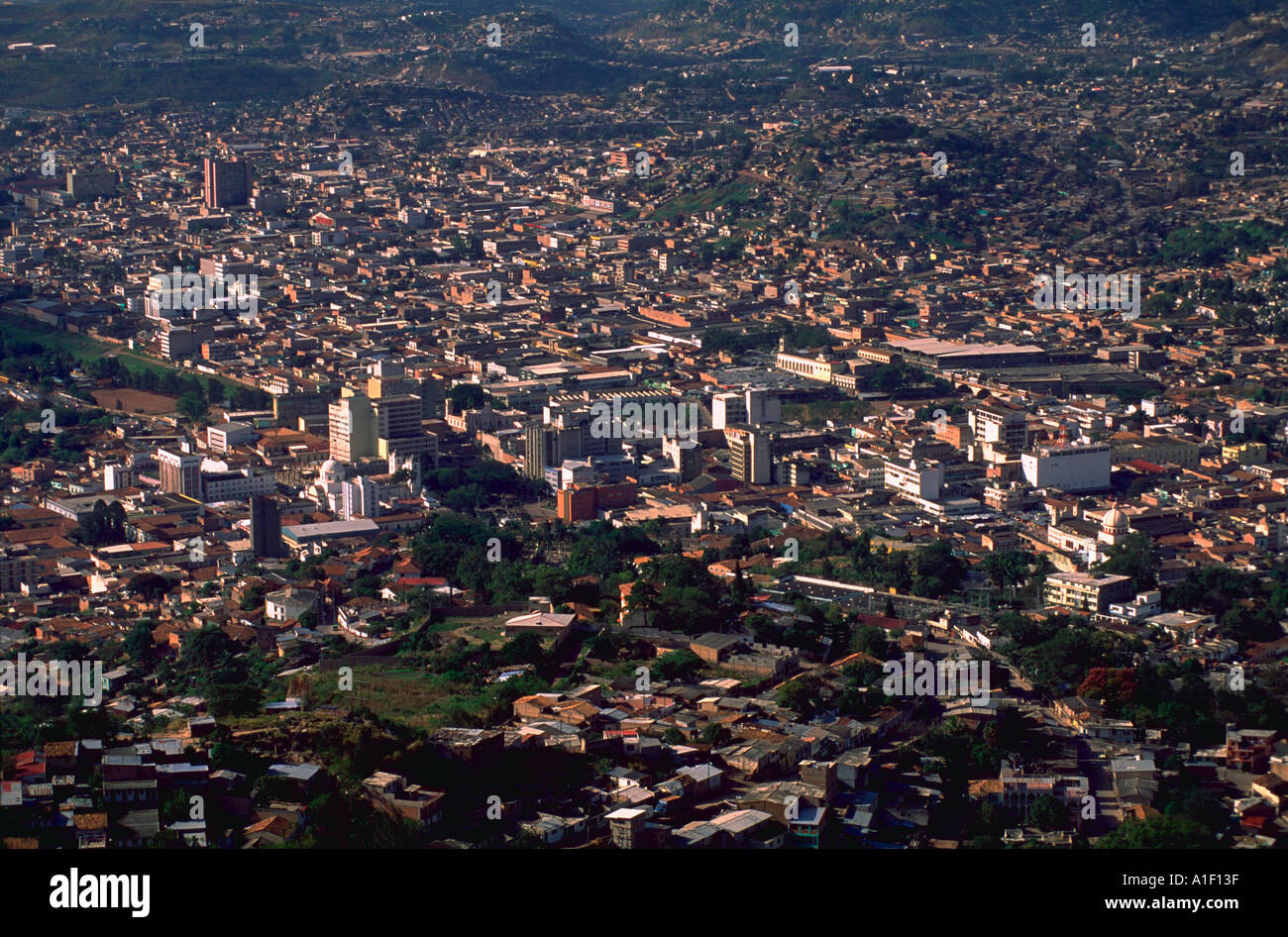 Aerial view of downtown Tegucigalpa Honduras Stock Photo 127295 Alamy
