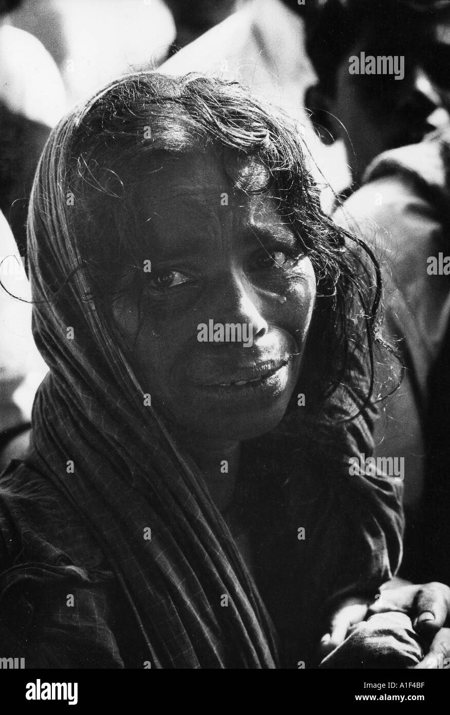 At the end of the Bangladesh war Biharis fear for their lives as they are rounded up by the victorious Mukti Bahini Stock Photo