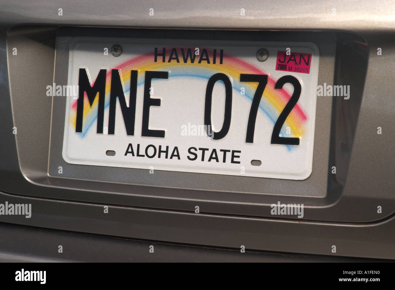 Hawaii car license plate hires stock photography and images Alamy