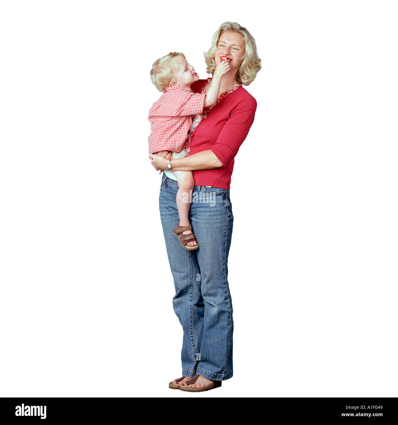 Mother stands holding baby hi-res stock photography and images - Alamy