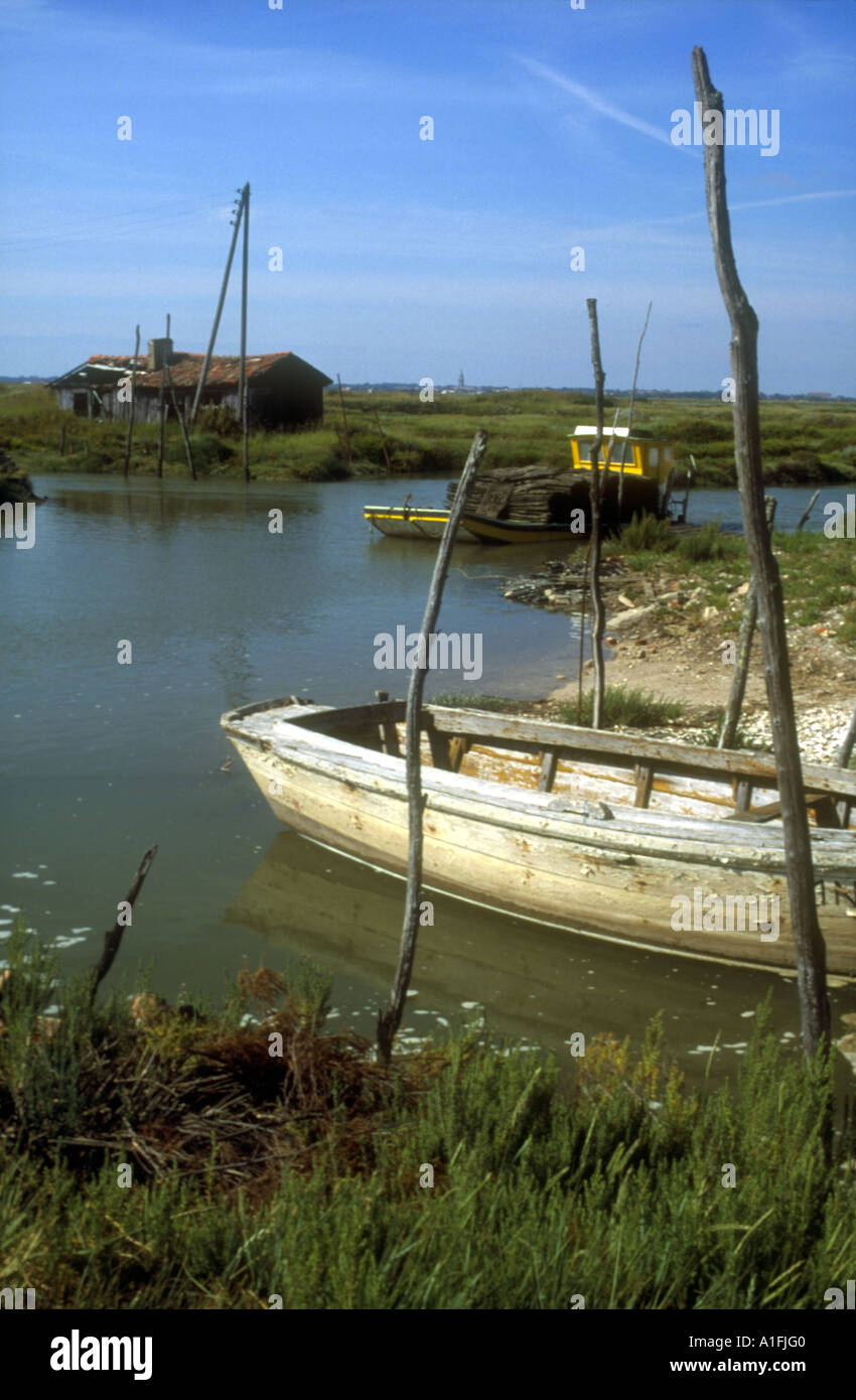 Oyster farming landscape, La Tremblade, France Stock Photo Alamy