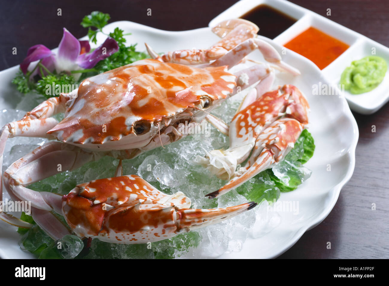 crab dish served in an exclusive chinese restaurant called canteen in