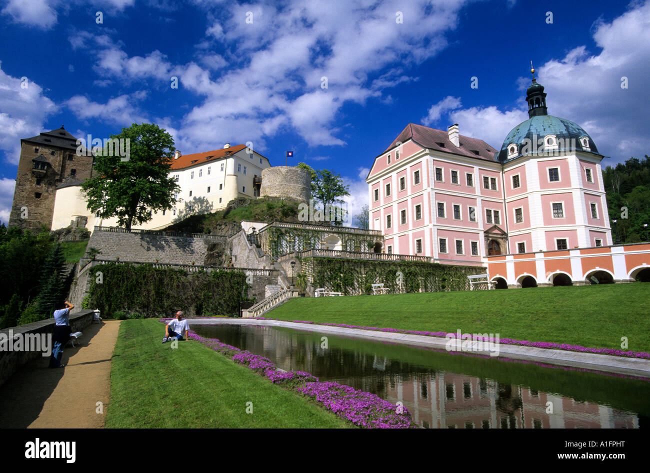 Castle palace of Becov Nad Teplou West Bohemia Czech Republic Stock Photo