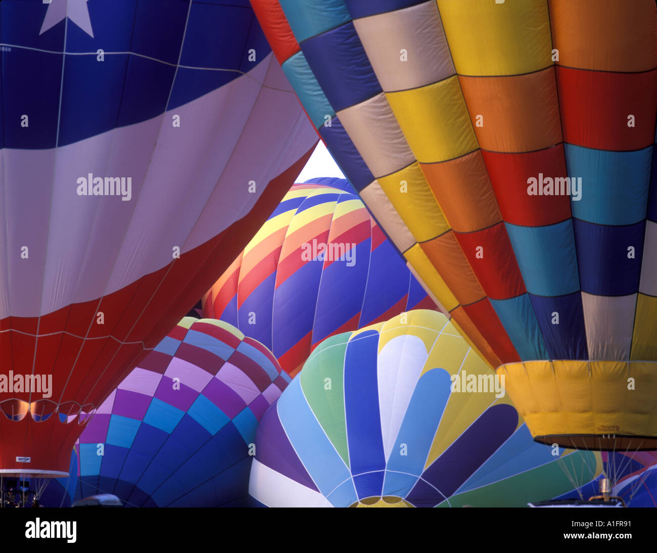 Hot air ballons from Albany Balloon Festival Oregon Stock Photo Alamy