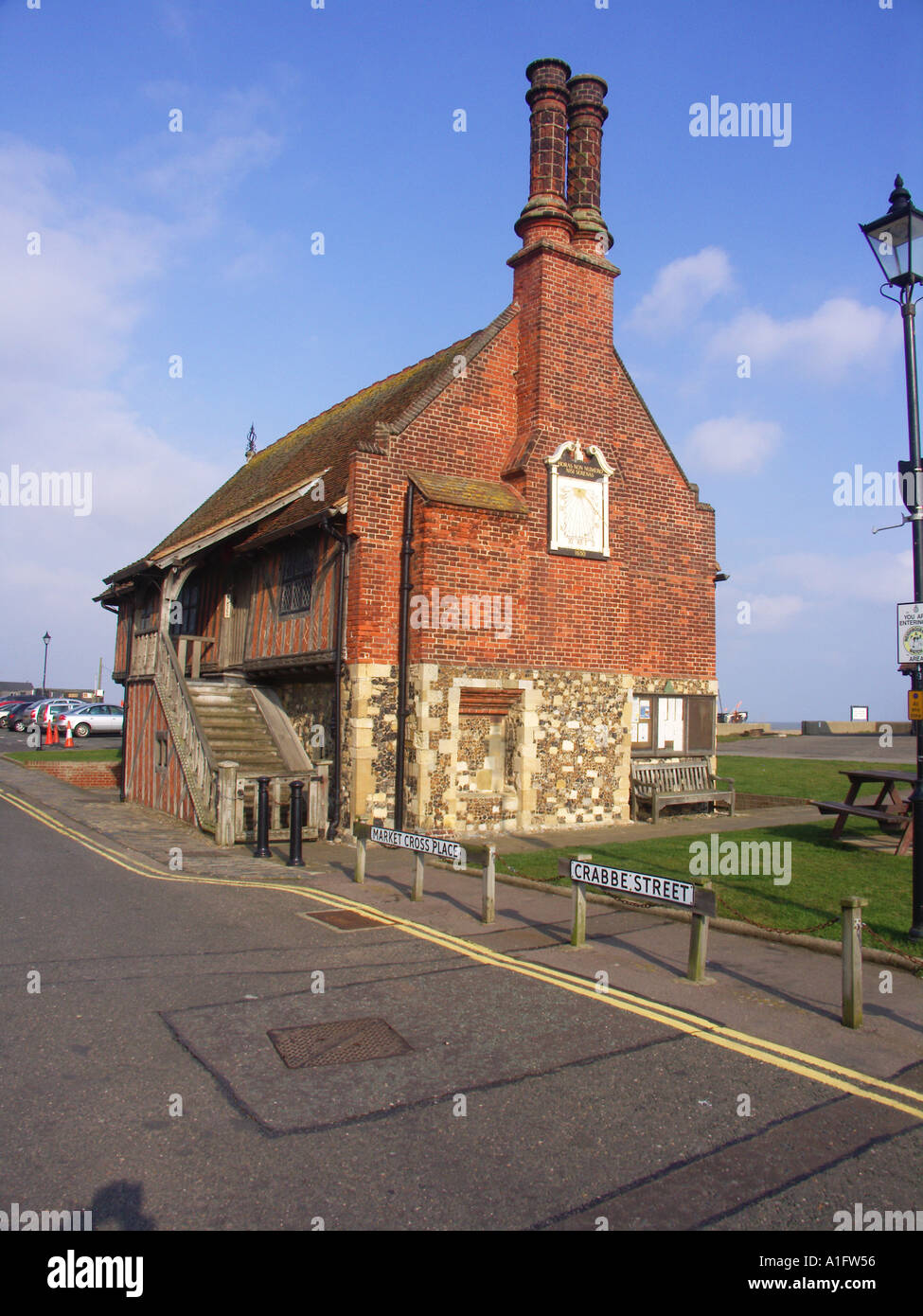 Aldeburgh Moot hall Suffolk England Stock Photo
