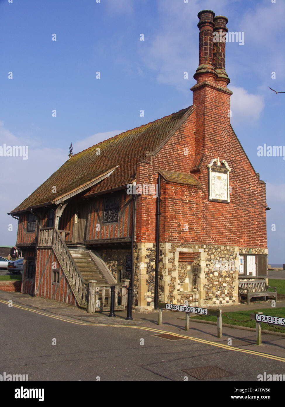 Aldeburgh Moot hall Suffolk England Stock Photo