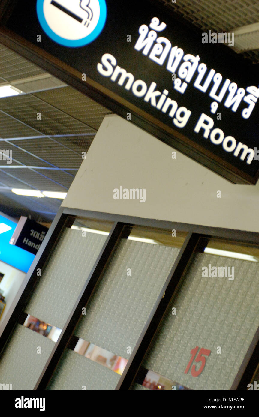Smoking Room Don Muang Bangkok International Airport Thailand