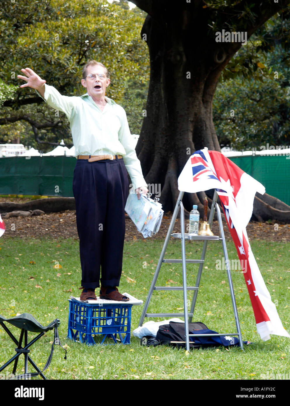 SPEAKERS CORNER NEAR TO THE ART GALLERY OF NSW SYDNEY NEW SOUTH WALES