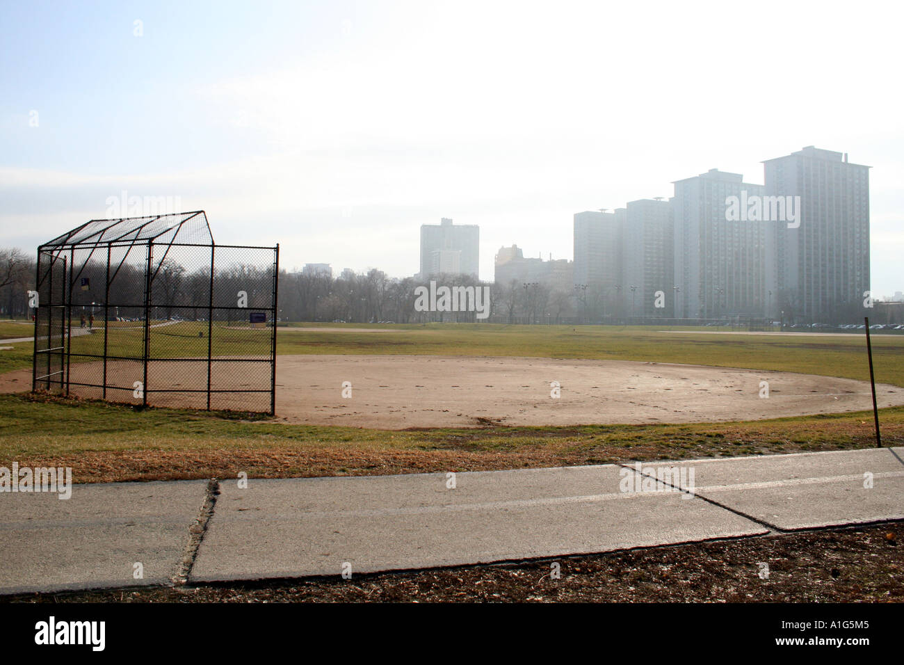 A baseball field in Lincoln Park, Chicago, Illinois Stock Photo Alamy