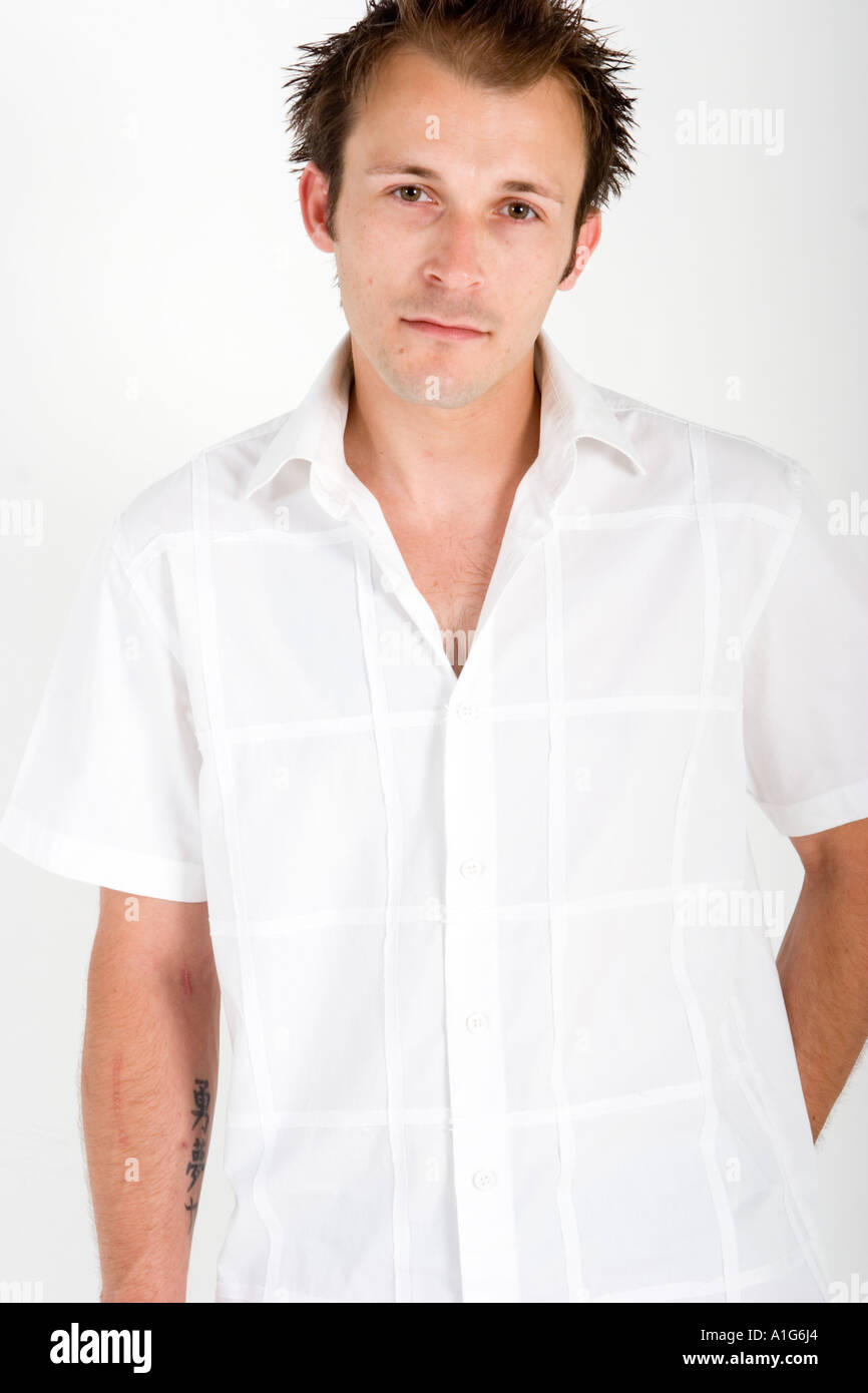 Male model posing hi-res stock photography and images - Alamy