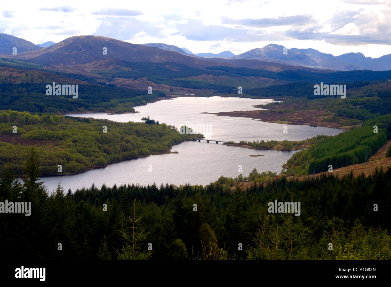 Loch Garry Highlands Scotland United Kingdom Stock Photo