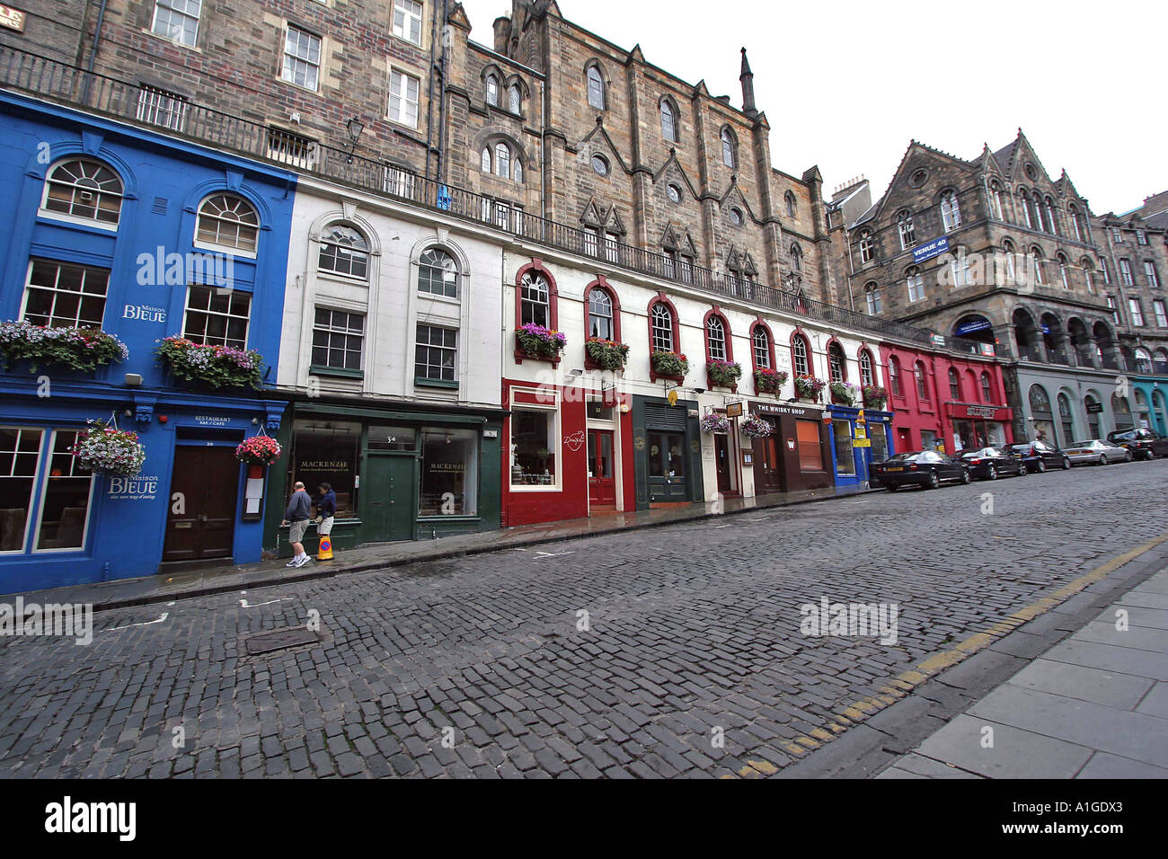 Victoria street Edinburgh Scotland Stock Photo