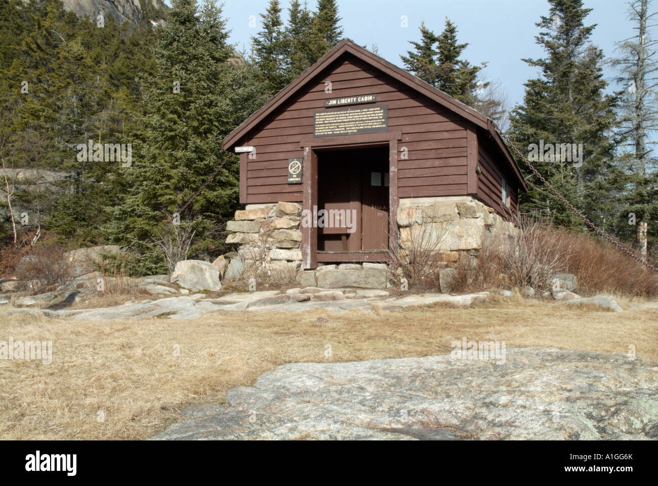 Jim Liberty Cabin White Mountains Stock Photos Jim Liberty Cabin