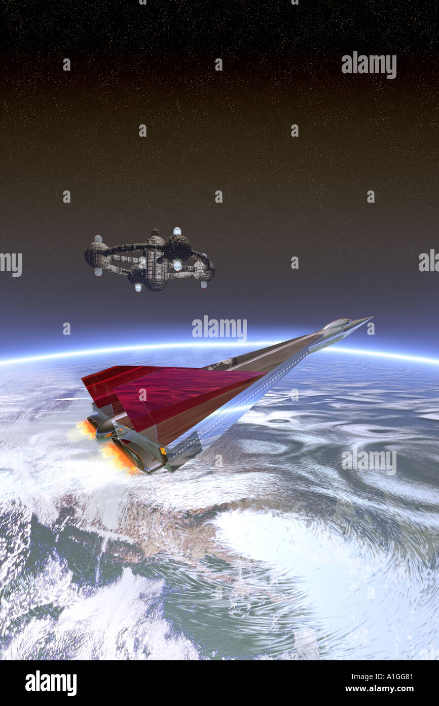 Futuristic space travel Stock Photo - Alamy