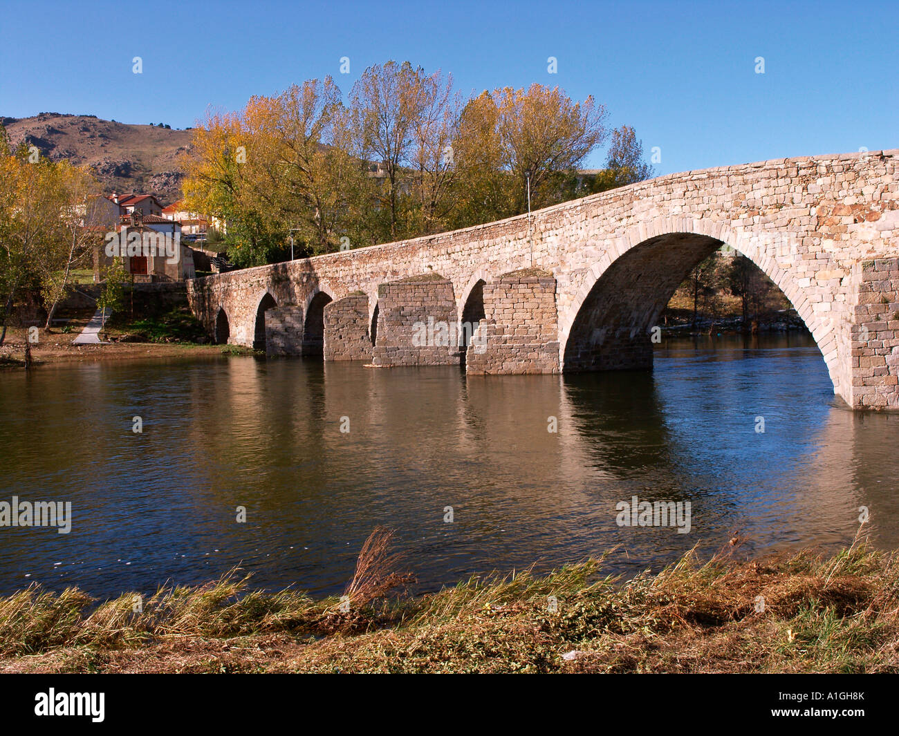 Roman bridge in El Barco de Avila Avila province Spain Stock Photo Alamy