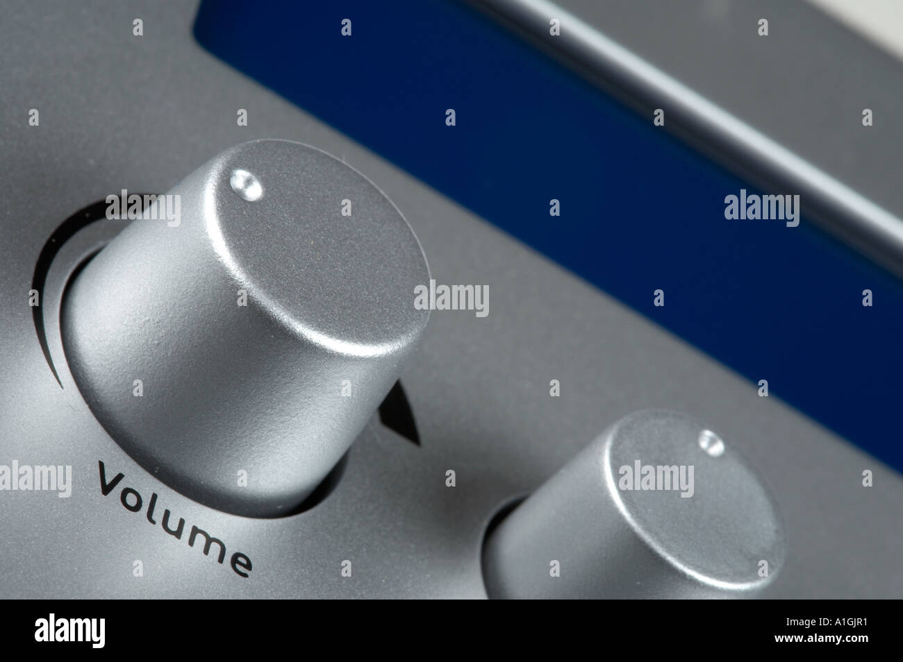 Volume button on a radio Stock Photo - Alamy