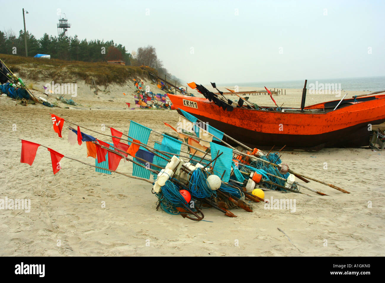 Colorful fishing markers Stock Photo Alamy