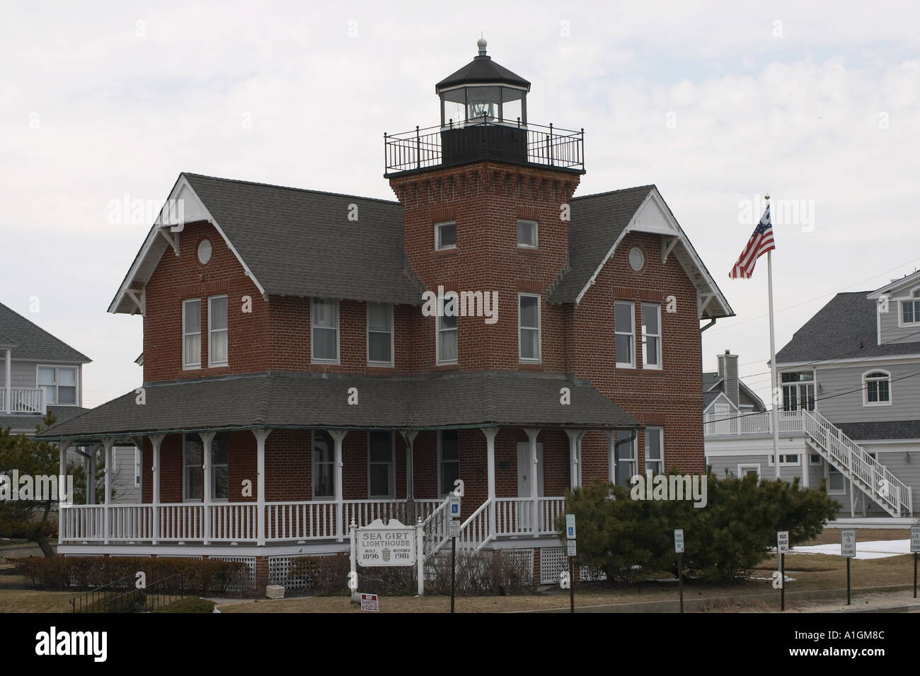 Sea Girt Lighthouse in Sea Girt NJ USA Stock Photo Alamy
