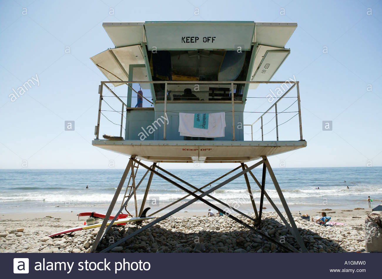 Lifeguard Cabin And Beach El Capitan State Park Santa Barbara