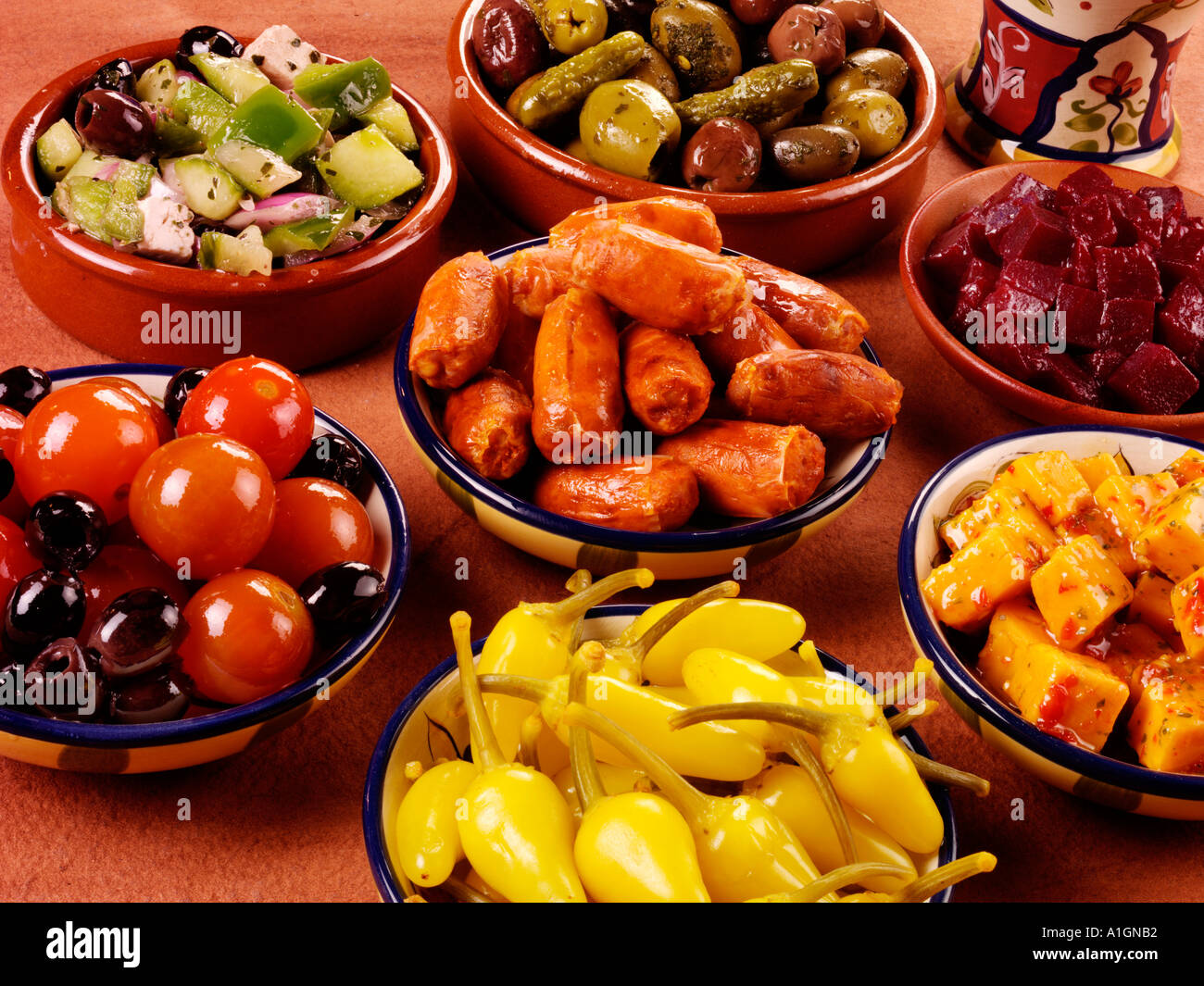 SPANISH TAPAS SELECTION Stock Photo - Alamy