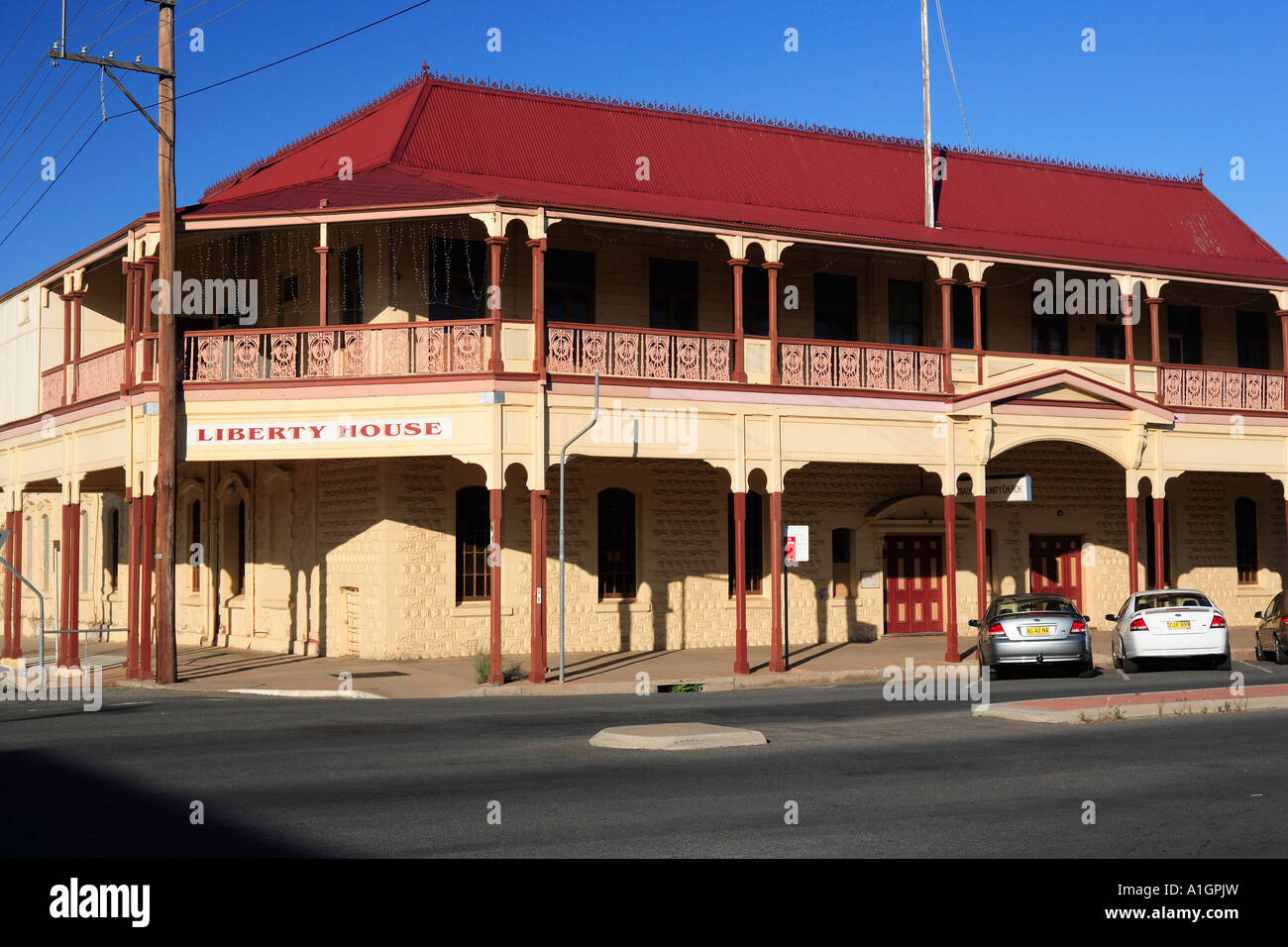 Oxide street Liberty House built in 1908 historic building Broken Hill ...