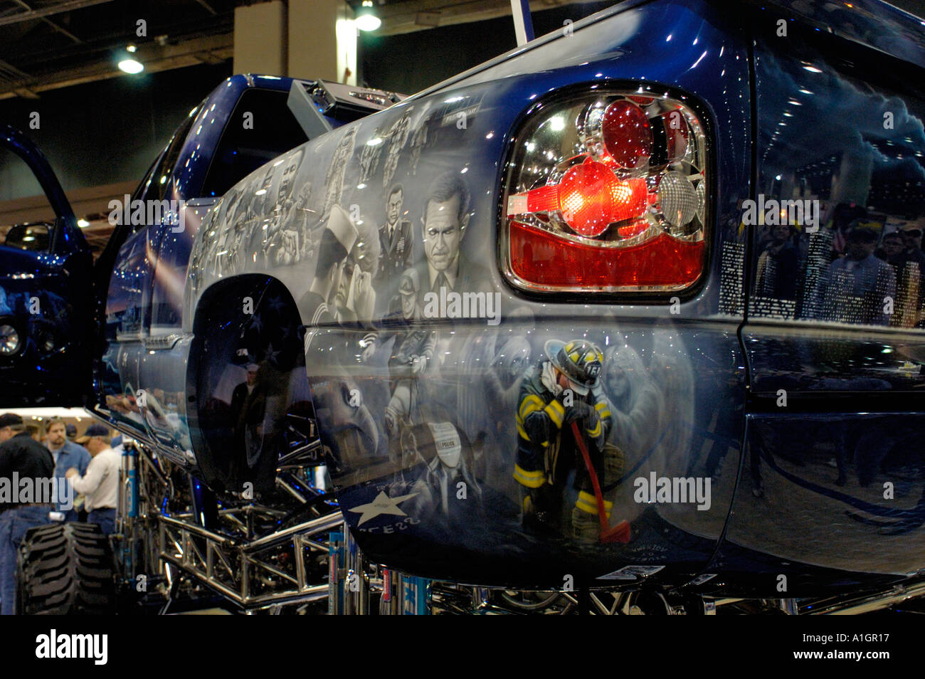 Dale Ison s Heroes 911 tribute custom Chevy truck at the Detroit