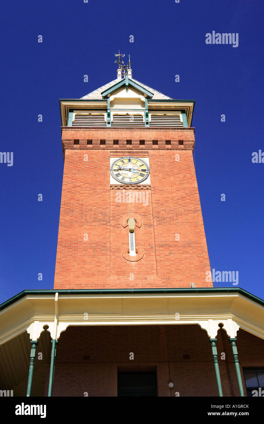 Argent street Post Office clock tower, built in 1892, Broken Hill