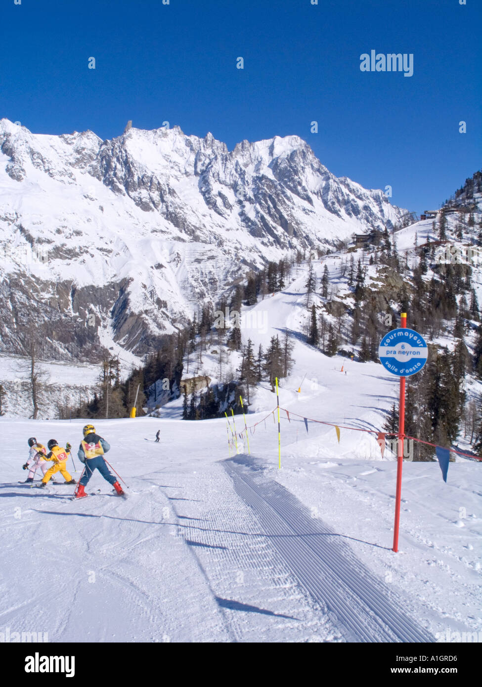COURMAYEUR ITALY Stock Photo