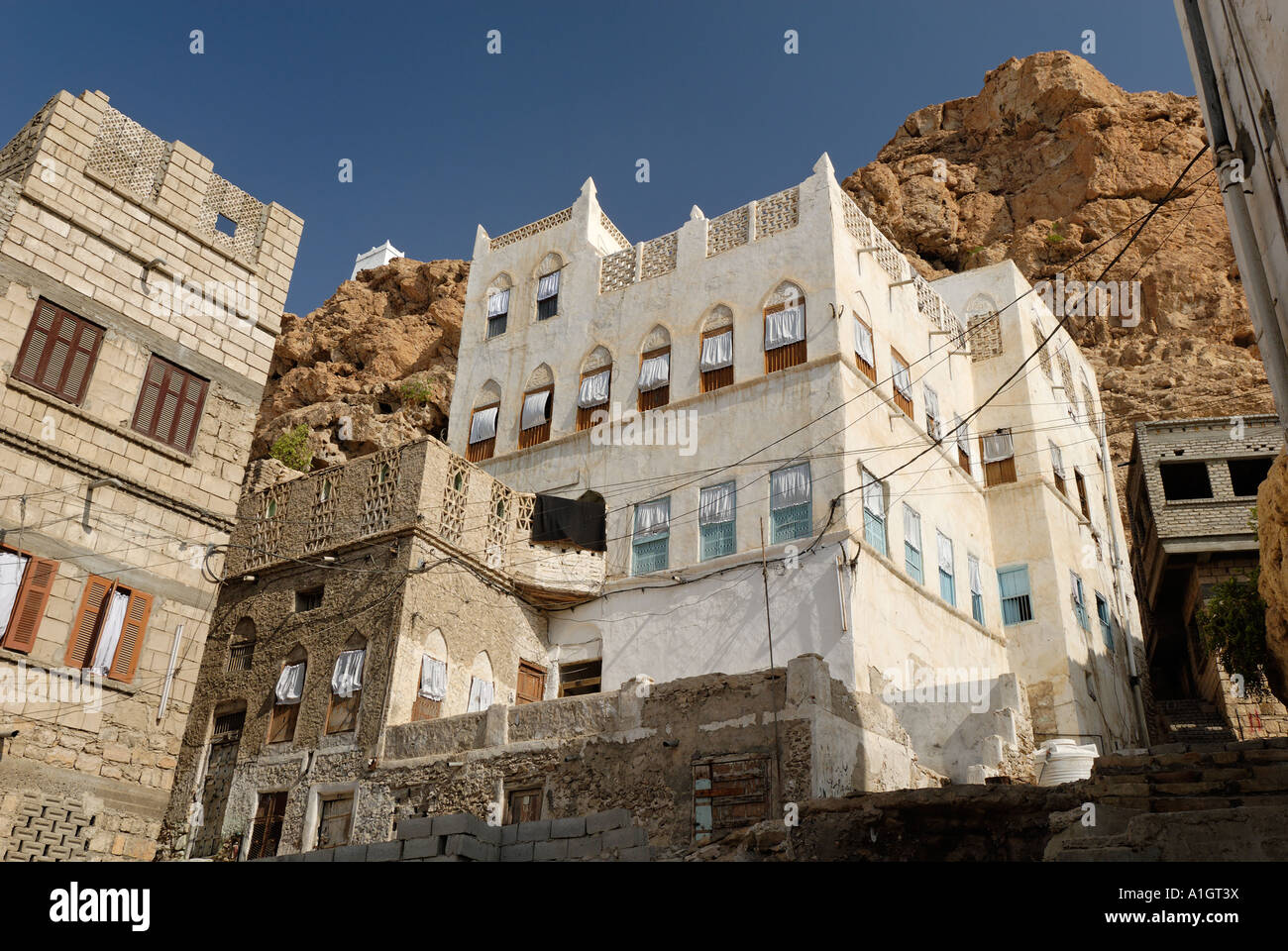 old town of Al Mukalla Mukalla Yemen Stock Photo - Alamy