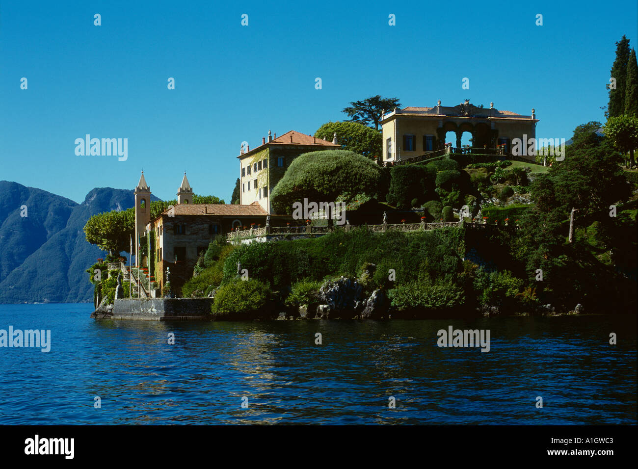 Villa Balbianello Lake Como Stock Photo Alamy
