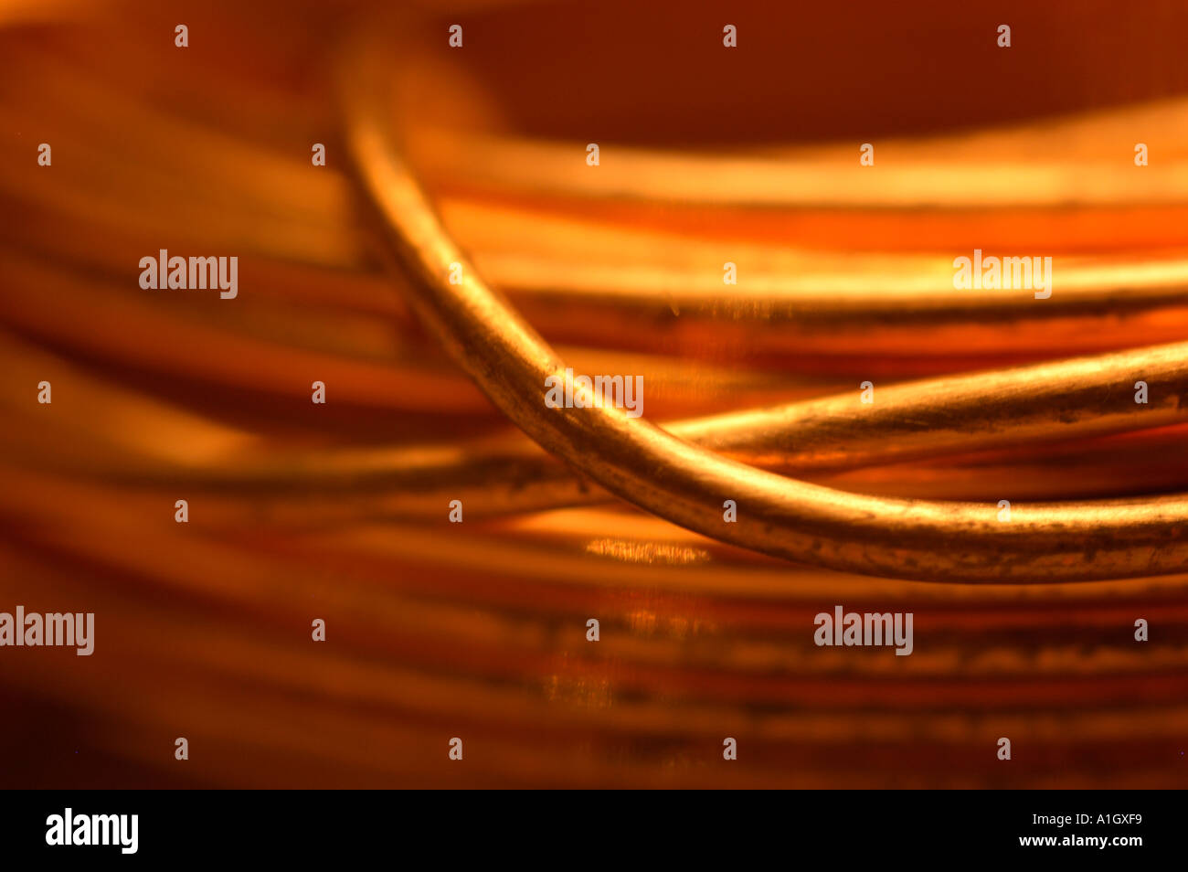 Copper wire coil Stock Photo Alamy
