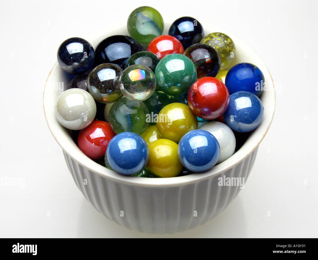 A bowl of marbles Stock Photo Alamy