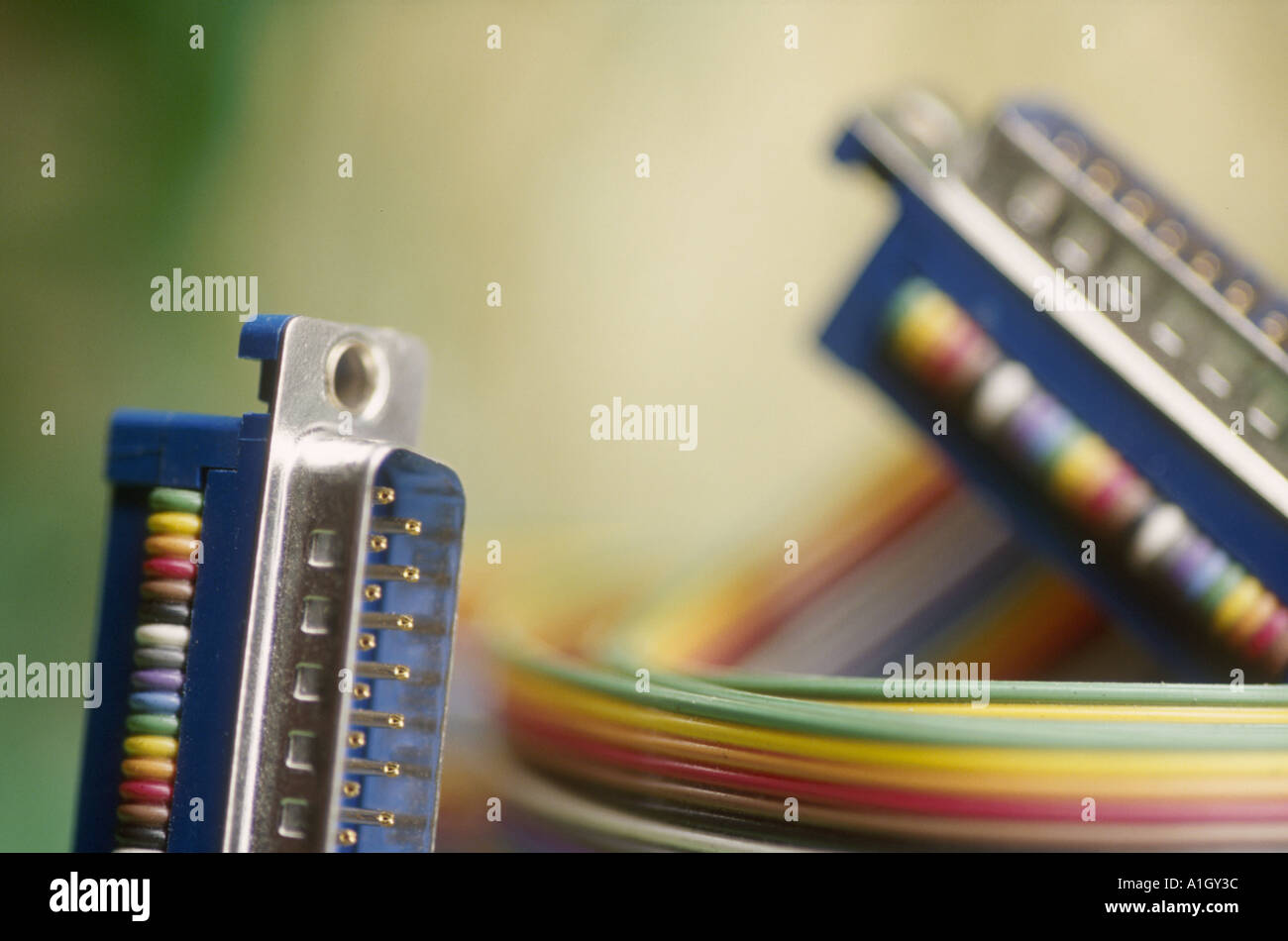 Ribbon cable connector hi-res stock photography and images - Alamy